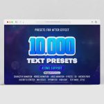 Videohive Text Presets V3 (hiệu ứng Text) Adobe After Effects